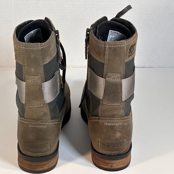 Sorel Brown Lace-Up Combat Boots - Picture 3 of 16